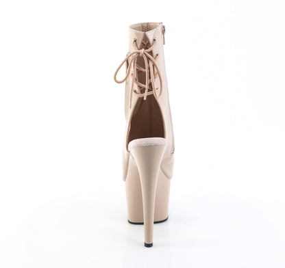 ADORE-1018 Pleaser Nude 7 Inch Exotic Dance Ankle Boots