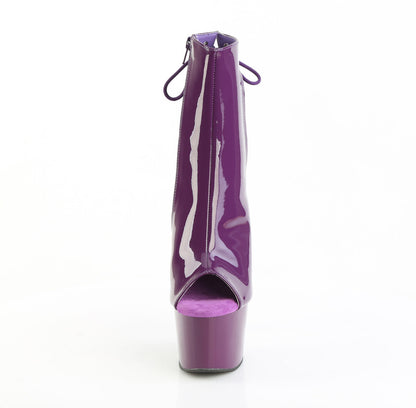 ADORE-1018 Pleaser Purple 7 Inch Strippers Ankle Boots