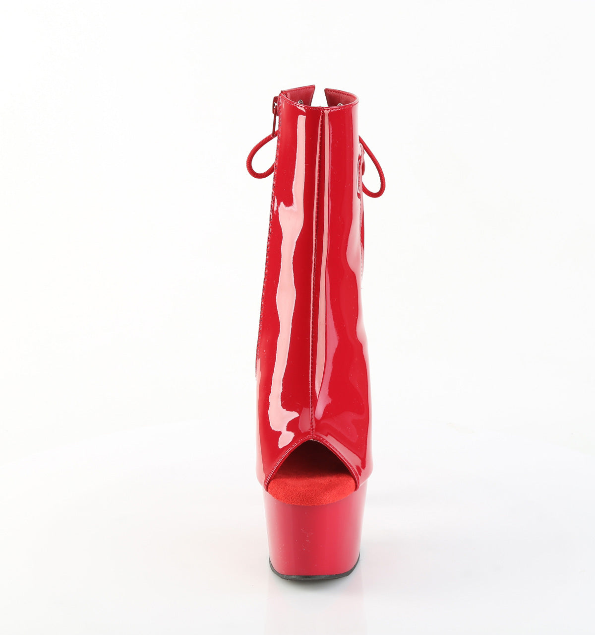 ADORE-1018 Pleaser Red 7 Inch Glamour Models Ankle Boots