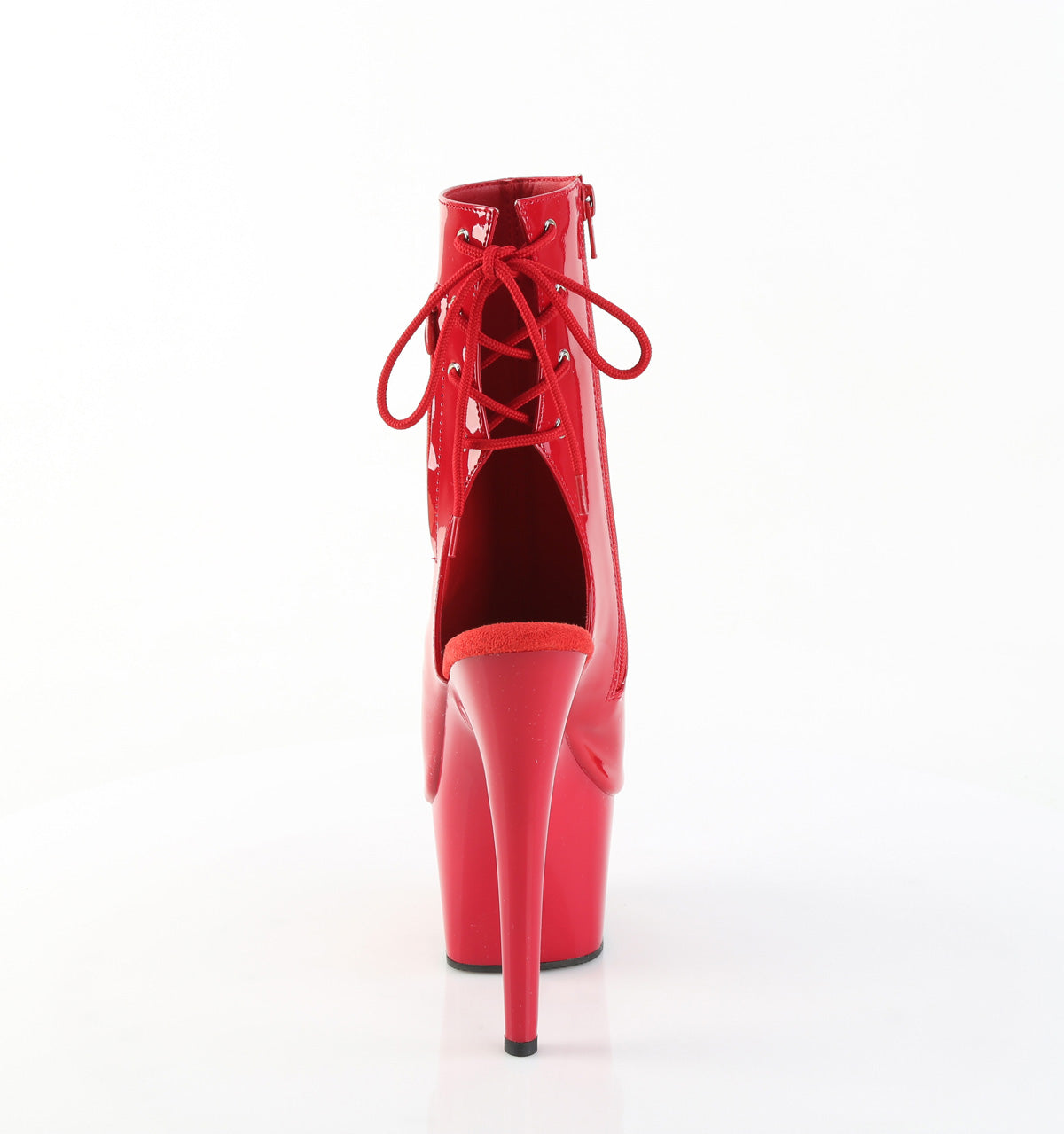 ADORE-1018 Pleaser Red 7 Inch Glamour Models Ankle Boots