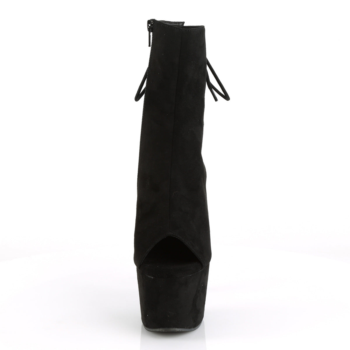 ADORE-1018FS Pleaser Black 7 Inch Pole Dance Ankle Boots