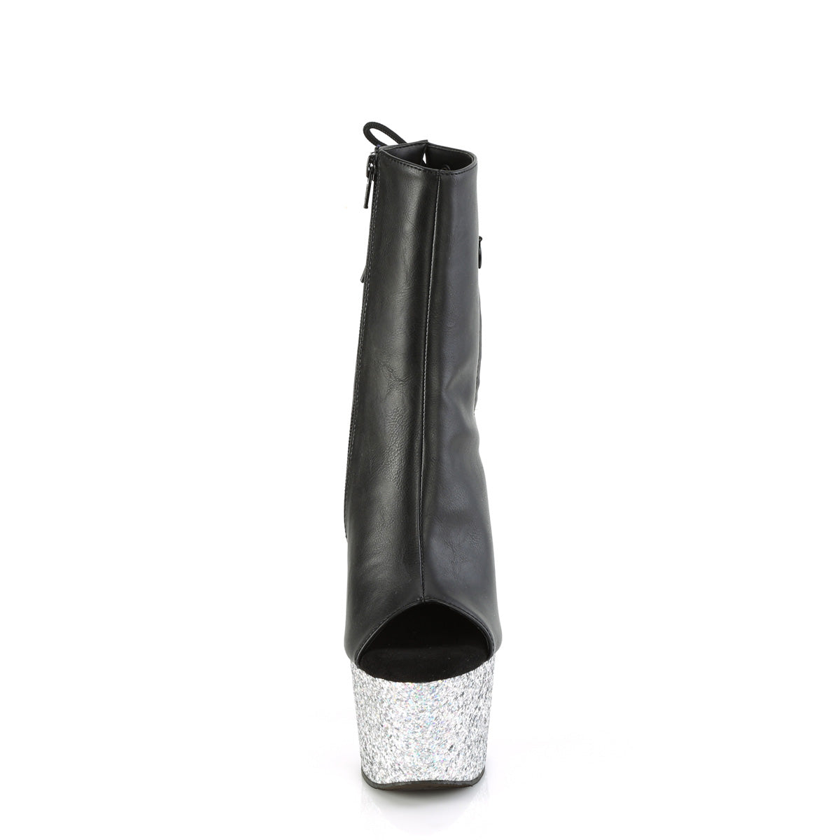 ADORE-1018LG Pleaser Black 7 Inch Strippers Ankle Boots