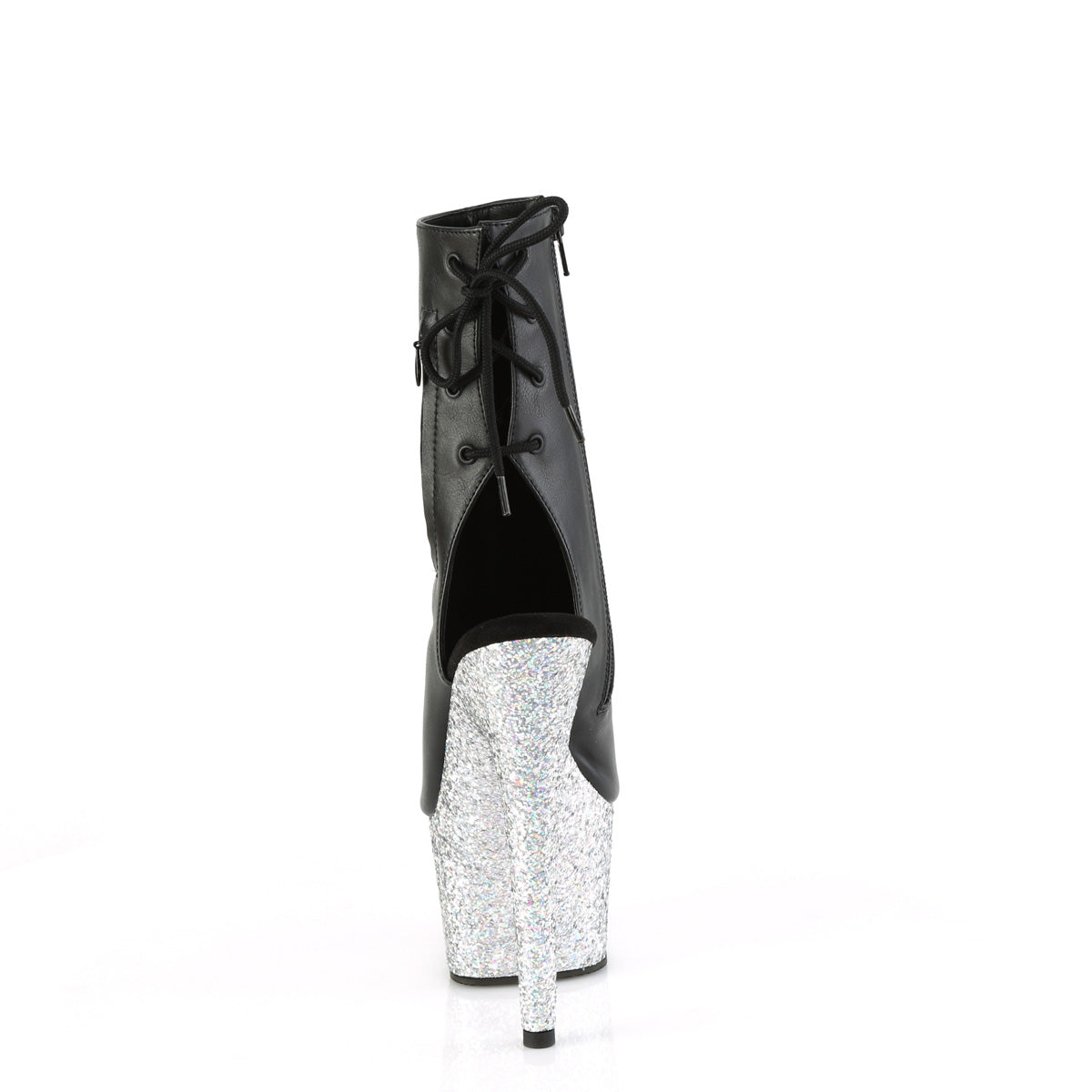 ADORE-1018LG Pleaser Black 7 Inch Strippers Ankle Boots