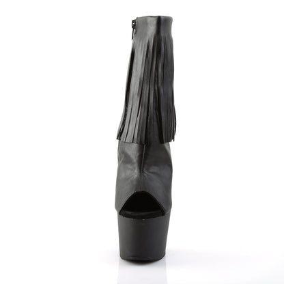ADORE-1019 Pleaser Black 7 Inch Pole Dancing Ankle Boots