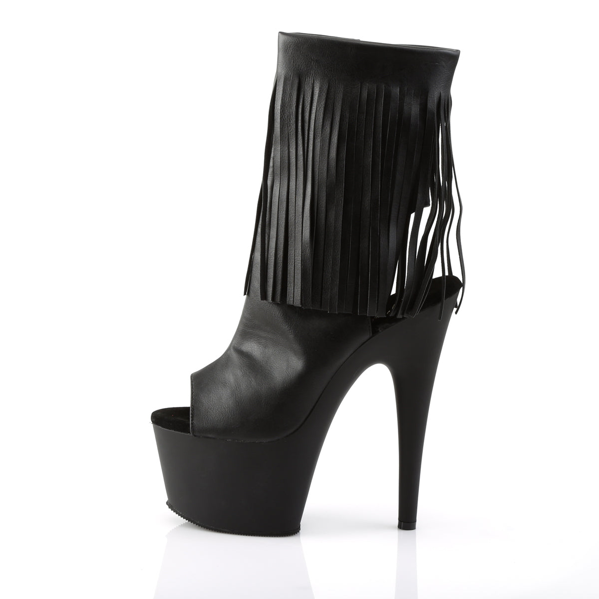 ADORE-1019 Pleaser Black 7 Inch Pole Dancing Ankle Boots