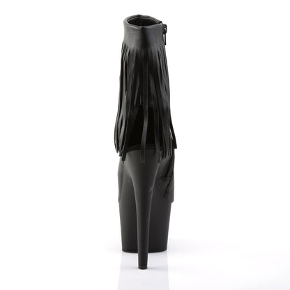 ADORE-1019 Pleaser Black 7 Inch Pole Dancing Ankle Boots