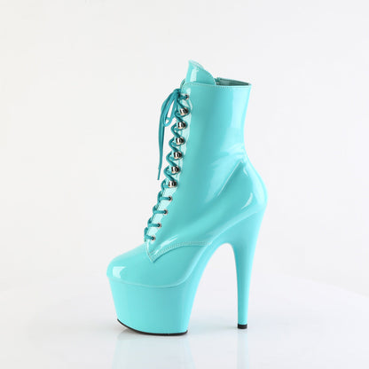 ADORE-1020 Pleaser Aqua Patent 7 Inch Exotic Dancing Ankle Boots