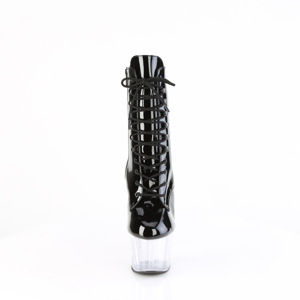 ADORE-1020 Pleaser Black 7 Inch Fetish Platform Ankle Boots