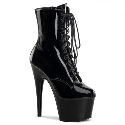ADORE-1020 Pleaser Black 7 Inch Exotic Dance Ankle Boots