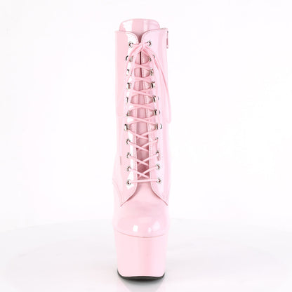 ADORE-1020 Pleaser Baby Pink 7 Inch Glamour Ankle Boots