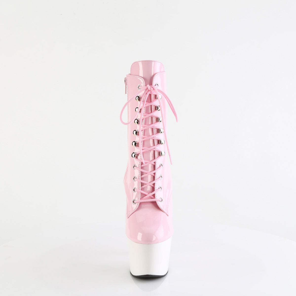 ADORE-1020 Pleaser Baby Pink 7 Inch Platform Ankle Boots