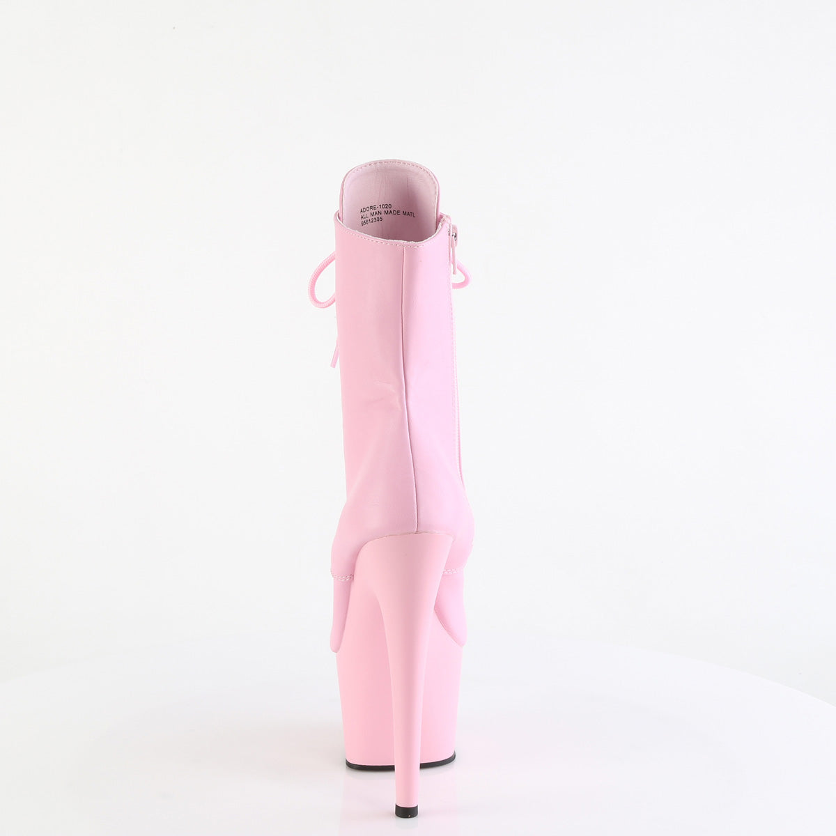 ADORE-1020 Pleaser Baby Pink 7 Inch Pole Dancer Ankle Boots