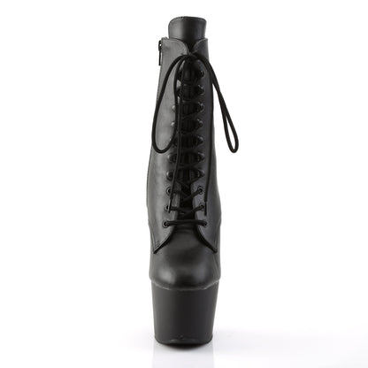 ADORE-1020 Pleaser Black 7 Inch Lap Dance Ankle Boots