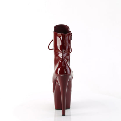 ADORE-1020 Pleaser Burgundy 7 Inch Exotic Dancing Ankle Boots
