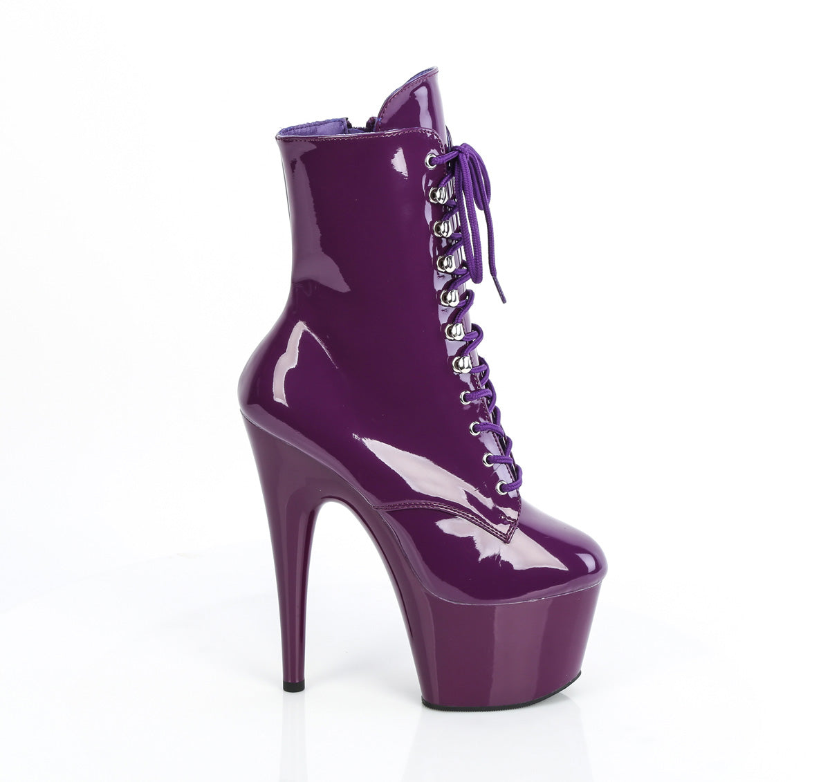 ADORE-1020 Pleaser Purple 7 Inch Exotic Platform Ankle Boots