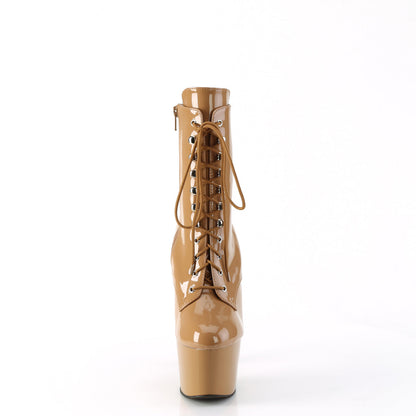 ADORE-1020 Pleaser Toffee 7 Inch Pole Dancer Ankle Boots