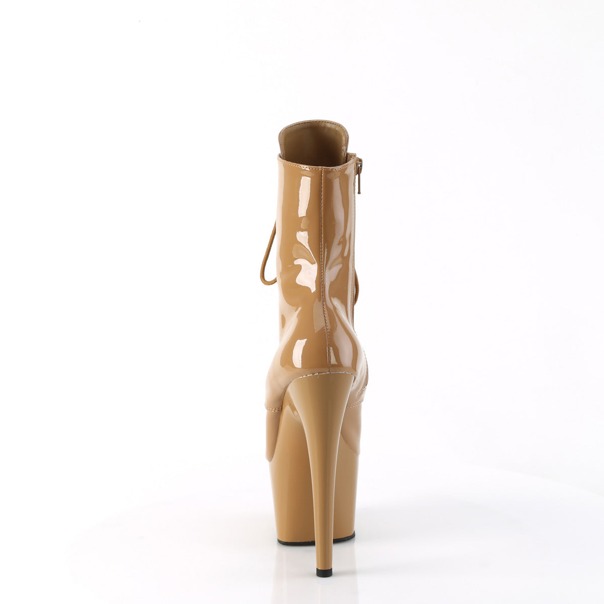 ADORE-1020 Pleaser Toffee 7 Inch Pole Dancer Ankle Boots