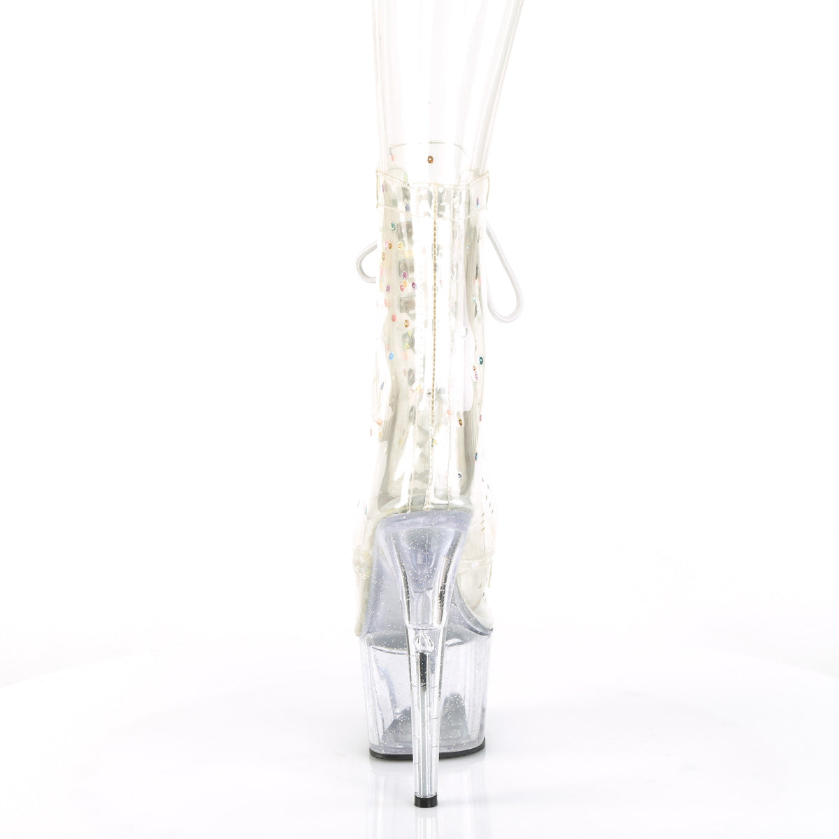 ADORE-1020C-2 Pleaser Clear 7 Inch Ladies Fetish Ankle Boots