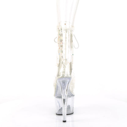 ADORE-1020C-2 Pleaser Clear 7 Inch Ladies Fetish Ankle Boots