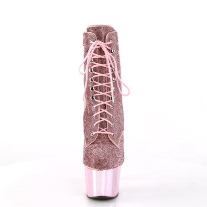 ADORE-1020CHRS Pleaser Baby Pink 7 Inch Pole Dancing Ankle Boots