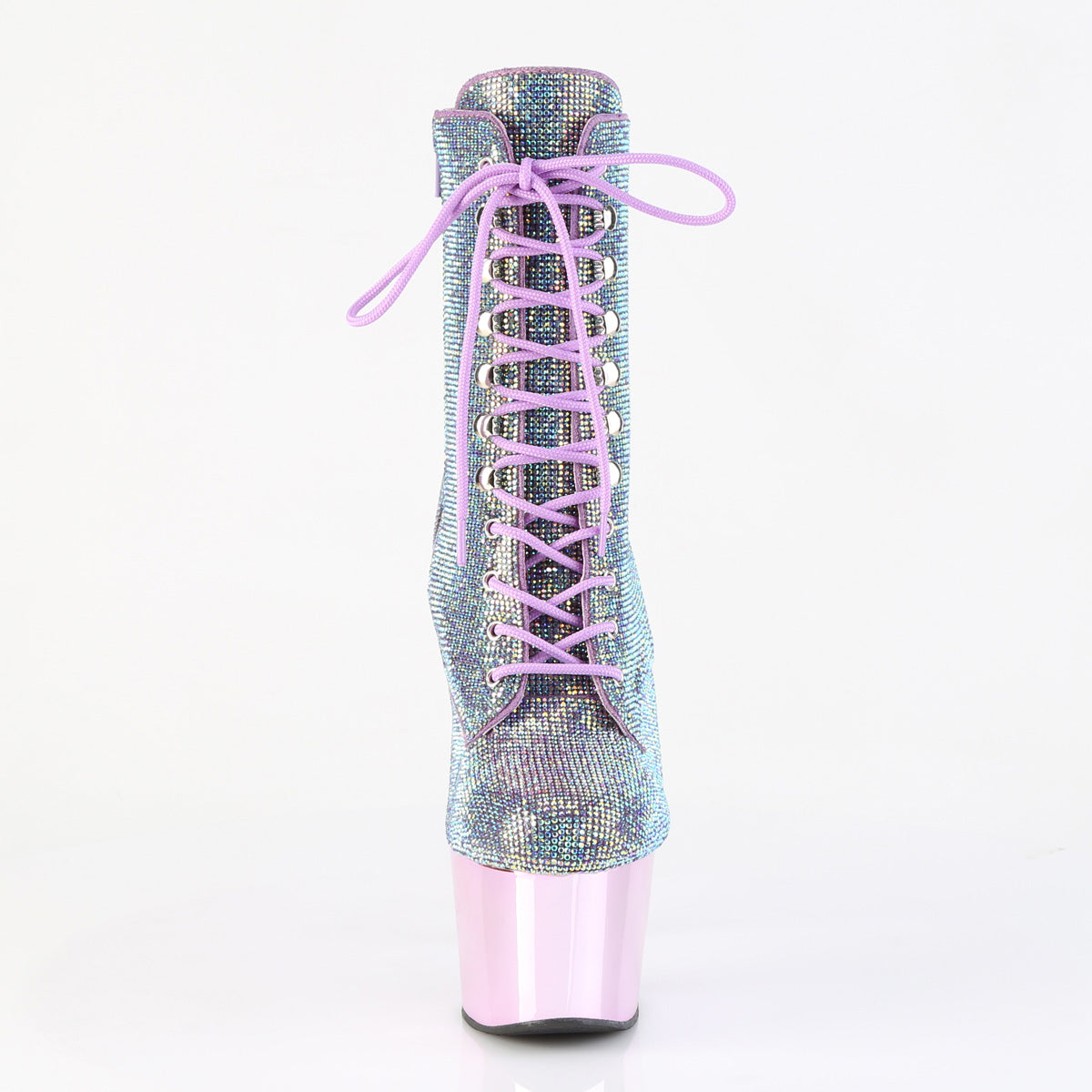 ADORE-1020CHRS Pleaser Lavender 7 Inch Exotic Dance Ankle Boots