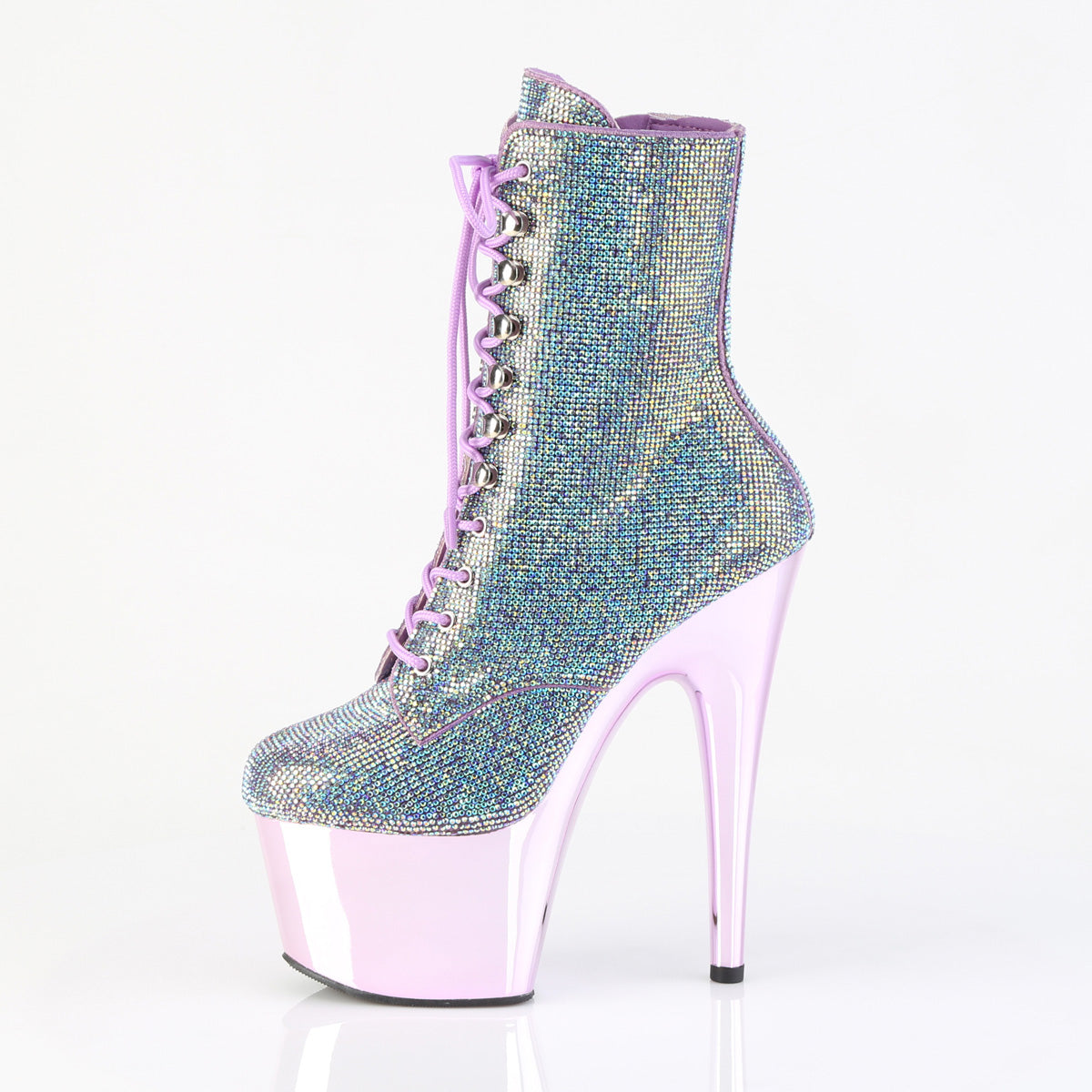 ADORE-1020CHRS Pleaser Lavender 7 Inch Exotic Dance Ankle Boots