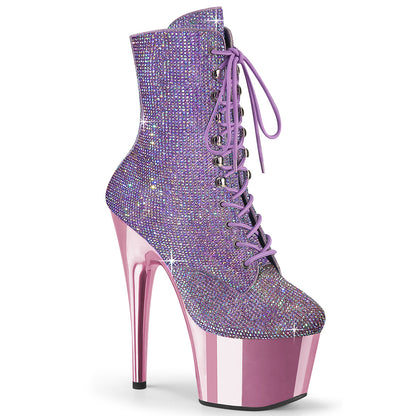 ADORE-1020CHRS Pleaser Lavender 7 Inch Exotic Dance Ankle Boots