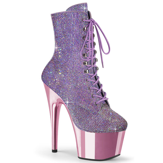 ADORE-1020CHRS Pleaser Lavender 7 Inch Exotic Dance Ankle Boots