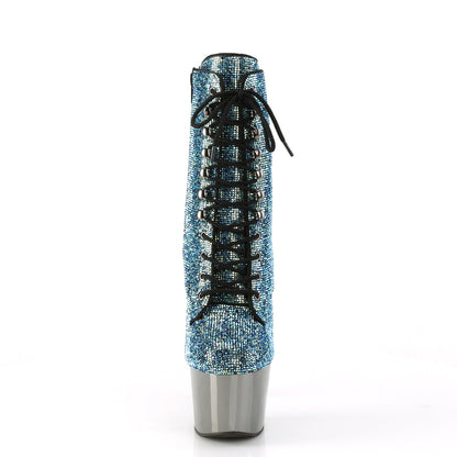 ADORE-1020CHRS Pleaser Turquoise 7 Inch Pole Dance Ankle Boots