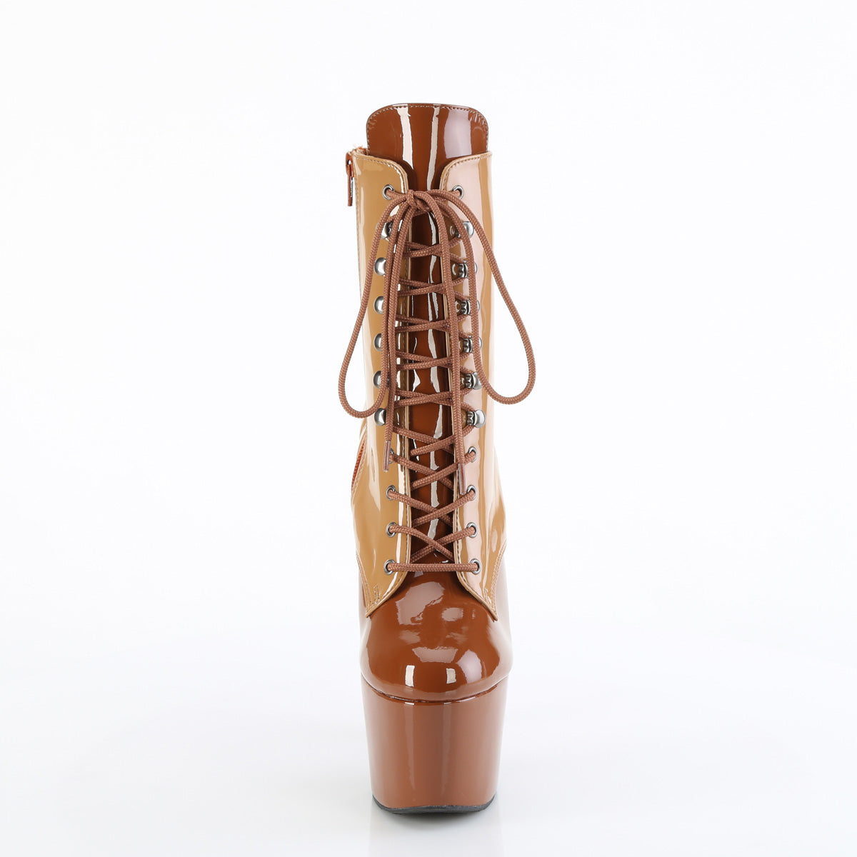 ADORE-1020DC Pleaser Toffee 7 Inch Lap Dance Ankle Boots
