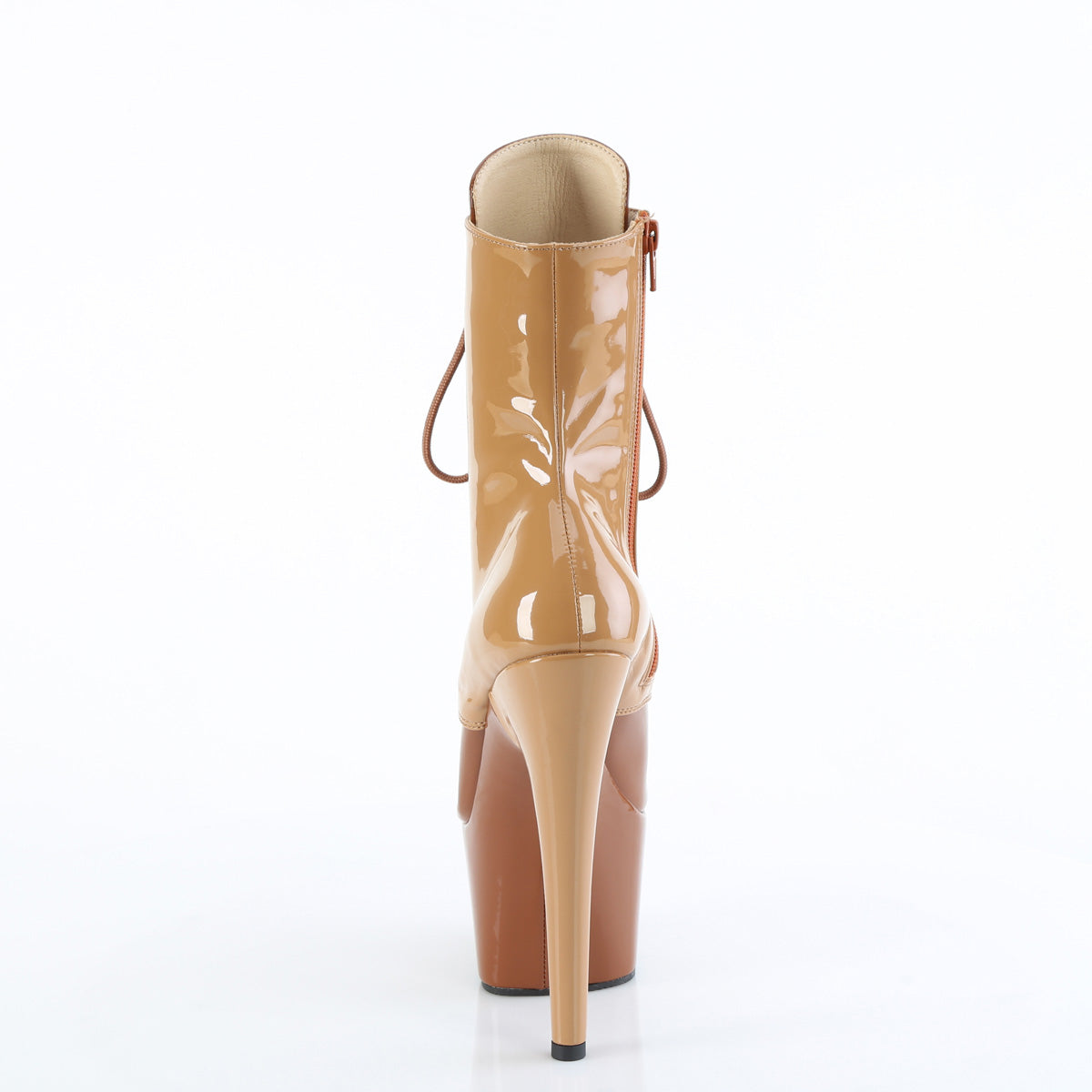 ADORE-1020DC Pleaser Toffee 7 Inch Lap Dance Ankle Boots