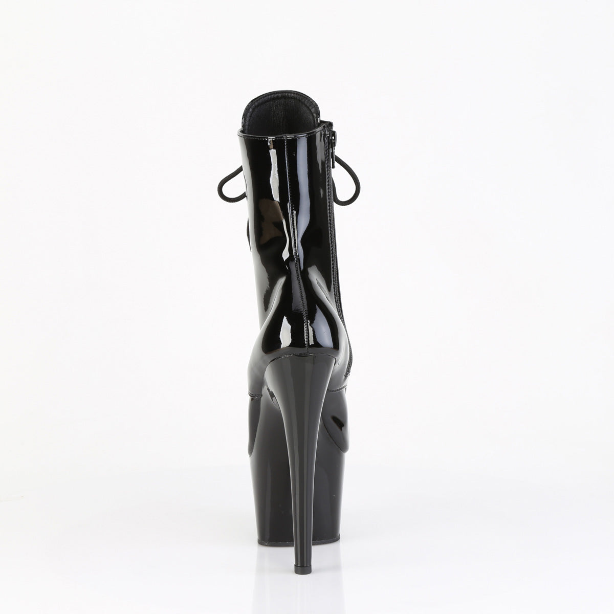 ADORE-1020ESC Pleaser Black 7 Inch Pole Heels Ankle Boots