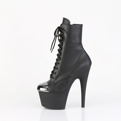 ADORE-1020ESC Pleaser Black 7 Inch Pole Dancer Ankle Boots