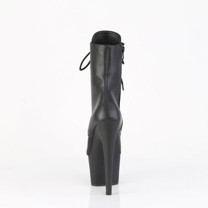 ADORE-1020ESC Pleaser Black 7 Inch Pole Dancer Ankle Boots