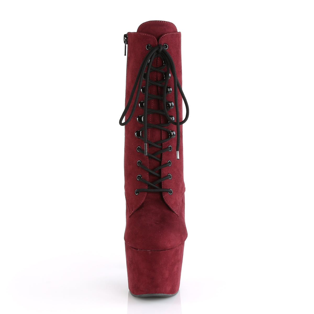 ADORE-1020FS Pleaser Burgundy 7 Inch Platform Dancer Ankle Boots