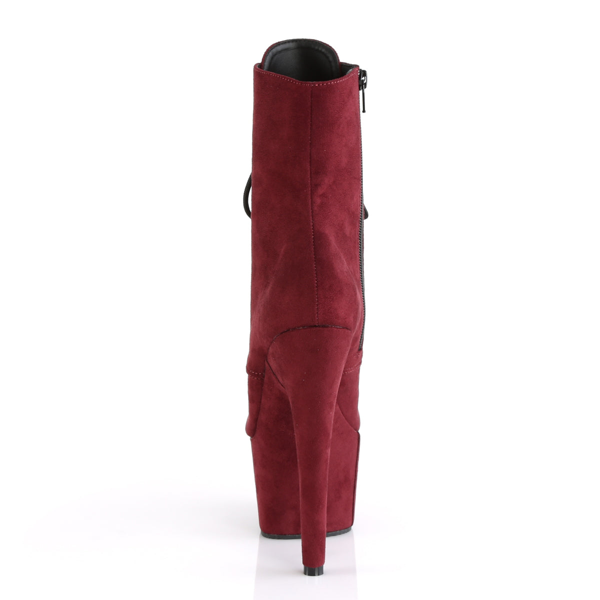 ADORE-1020FS Pleaser Burgundy 7 Inch Platform Dancer Ankle Boots