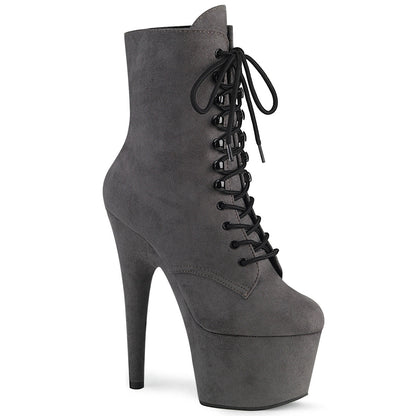 ADORE-1020FS Pleaser 7" Heel Grey Exotic Dance Ankle Boots-Pleaser- Sexy Shoes