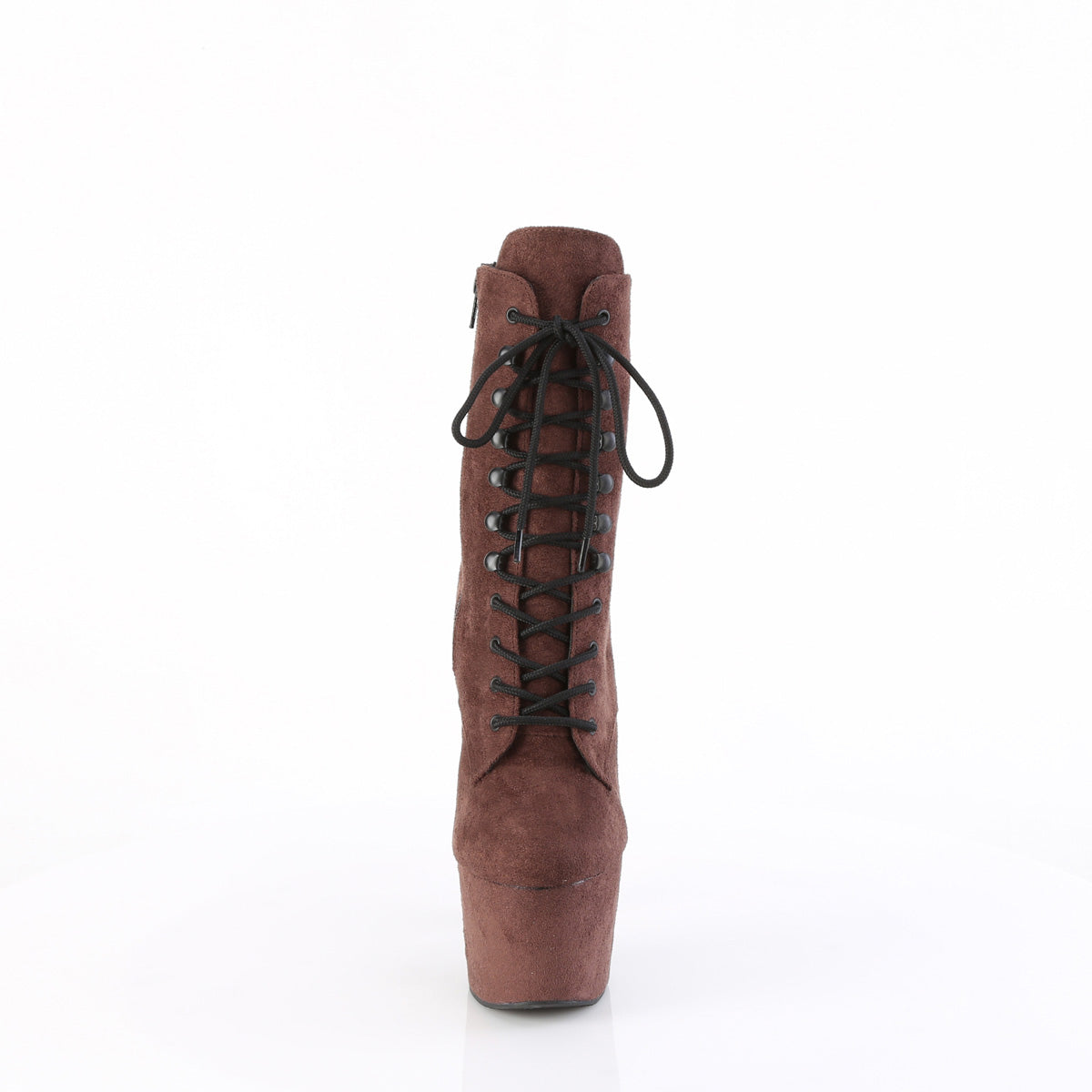 ADORE-1020FS Pleaser Mocha 7 Inch Pole Dancing Ankle Boots