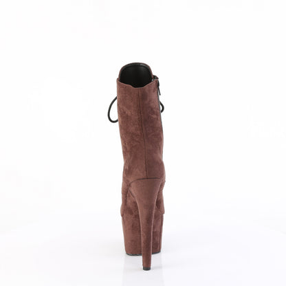 ADORE-1020FS Pleaser Mocha 7 Inch Pole Dancing Ankle Boots