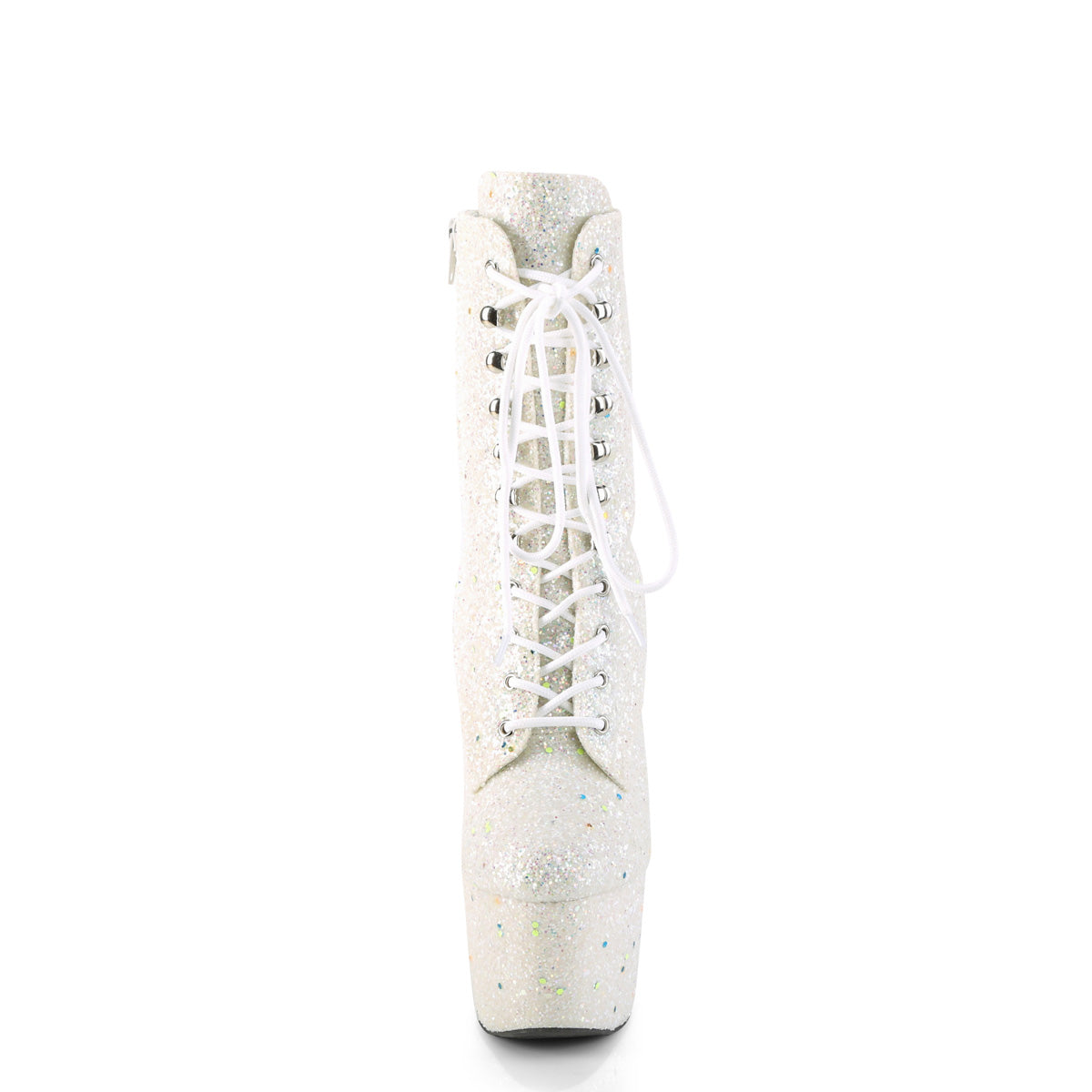 ADORE-1020GDLG Pleaser White 7 Inch Pole Dance Ankle Boots
