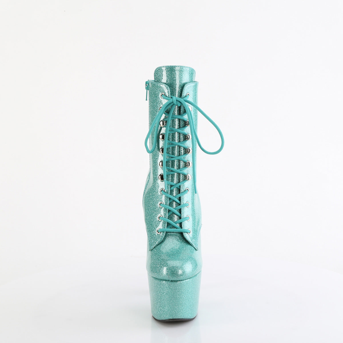 ADORE-1020GP Pleaser Aqua Glitter 7 Inch Pole Dancing Ankle Boots