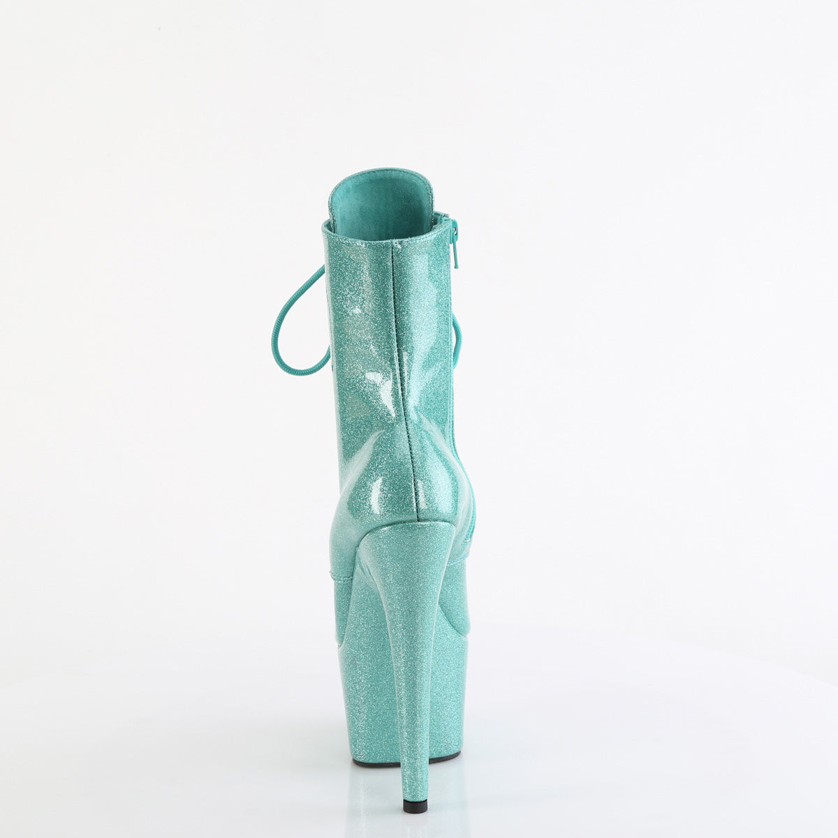 ADORE-1020GP Pleaser Aqua Glitter 7 Inch Pole Dancing Ankle Boots