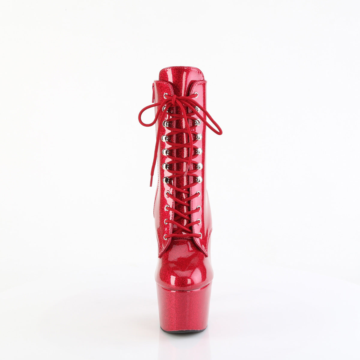 ADORE-1020GP Pleaser Fuchsia 7 Inch Glitter Glamour Ankle Boots