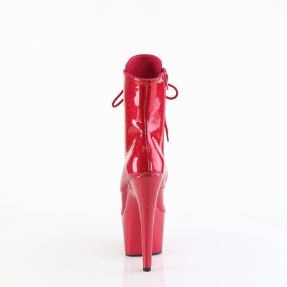 ADORE-1020GP Pleaser Fuchsia 7 Inch Glitter Glamour Ankle Boots