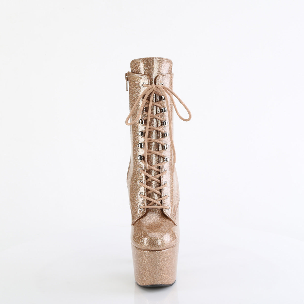 ADORE-1020GP Pleaser Gold Glitter 7 Inch Glitter Pole Ankle Boots