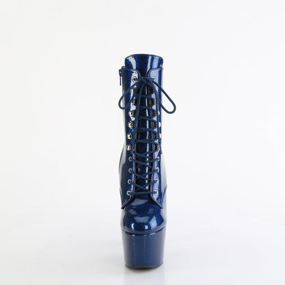 ADORE-1020GP Pleaser Navy Blue 7 Inch Pole Dance Ankle Boots