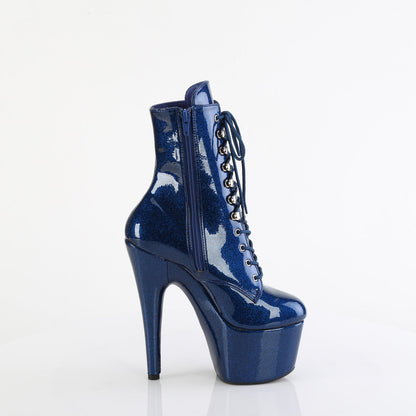 ADORE-1020GP Pleaser Navy Blue 7 Inch Pole Dance Ankle Boots