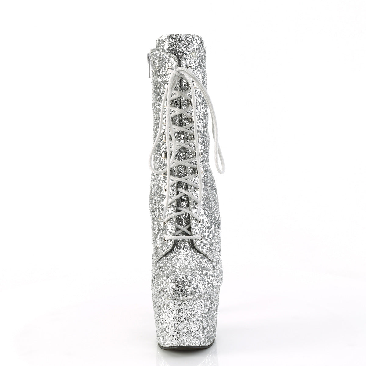 ADORE-1020GWR Pleaser Silver 7 Inch Exotic Dancer Ankle Boots