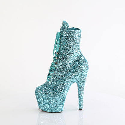 ADORE-1020GWR Pleaser Turquoise 7 Inch Exotic Dance Ankle Boots