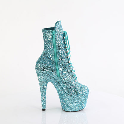 ADORE-1020GWR Pleaser Turquoise 7 Inch Exotic Dance Ankle Boots